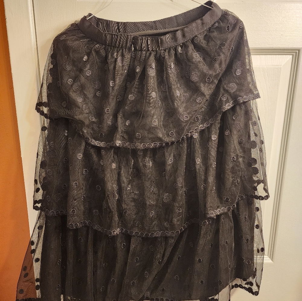 Women J Crew skirt color Black Size 6 - Picture 2 of 6